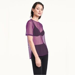 NWT Wolford Tulle Round Neck T-Shirt